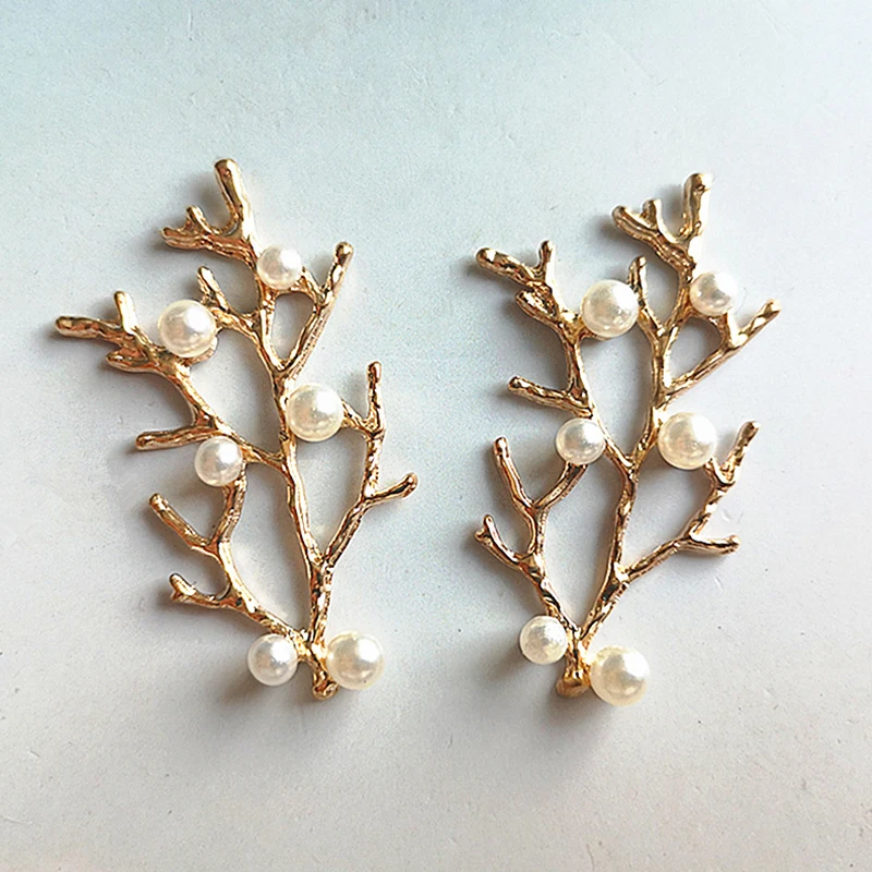 Branch Leaves Pearl Metal Hair Clip Hairband For Women Comb Pin Barrette Hairpin Headdress Jewelry Accessories Beauty Styling |