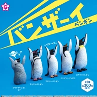 penguin raising hands and cheering series gashapon toys emperor penguin magellanic penguin adelie penguin action figure toys