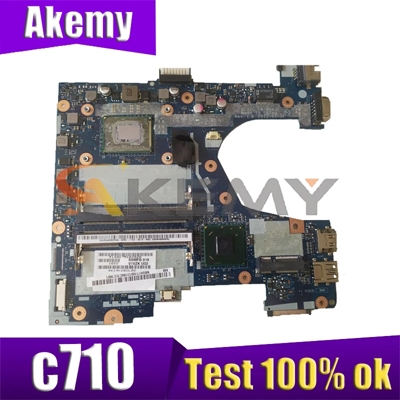 

AKEMY laptop motherboard for acer c7 chromebook c710 la-8943p NBSH711001 intel 847 gma hd ddr3