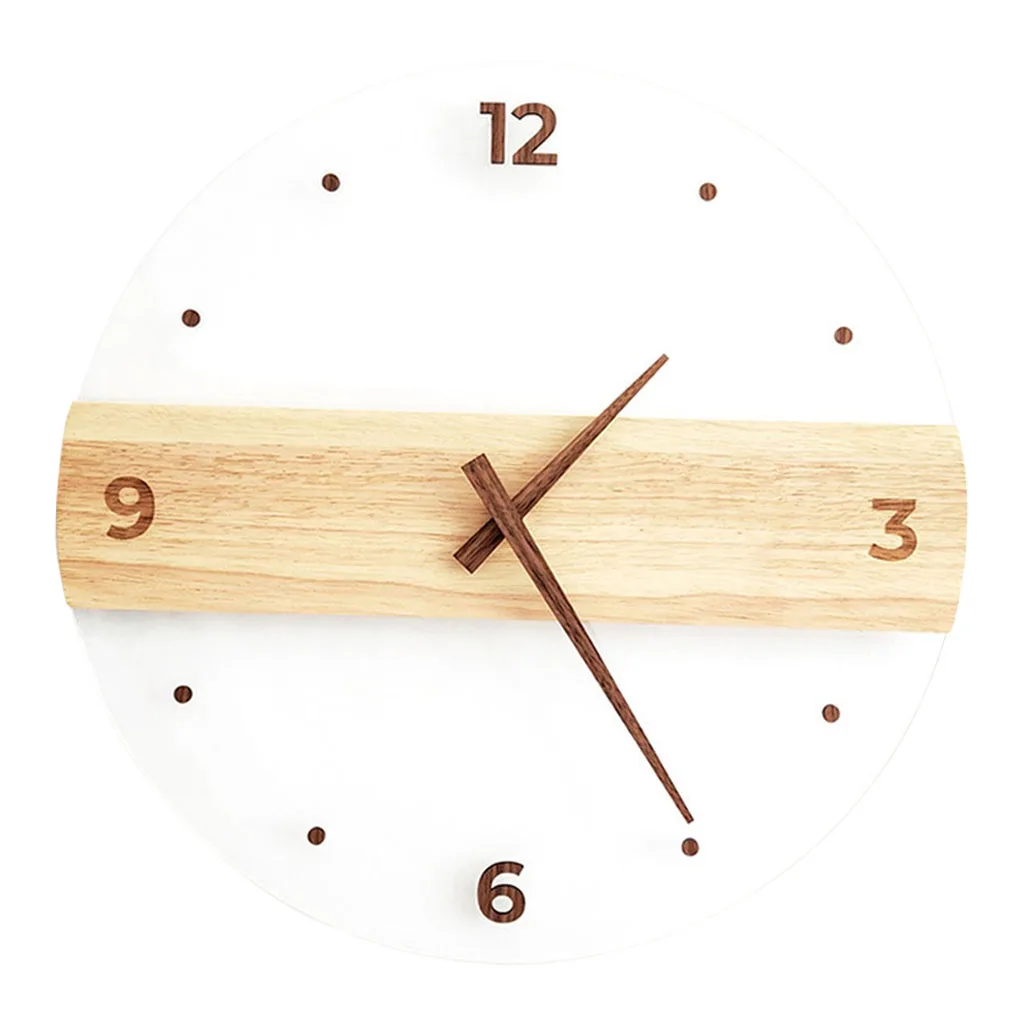 

Современные Простые настенные часы, бесшумные, 16 дюймов, на батарейках, для спальни, гостиной, офиса, кухни, Декор