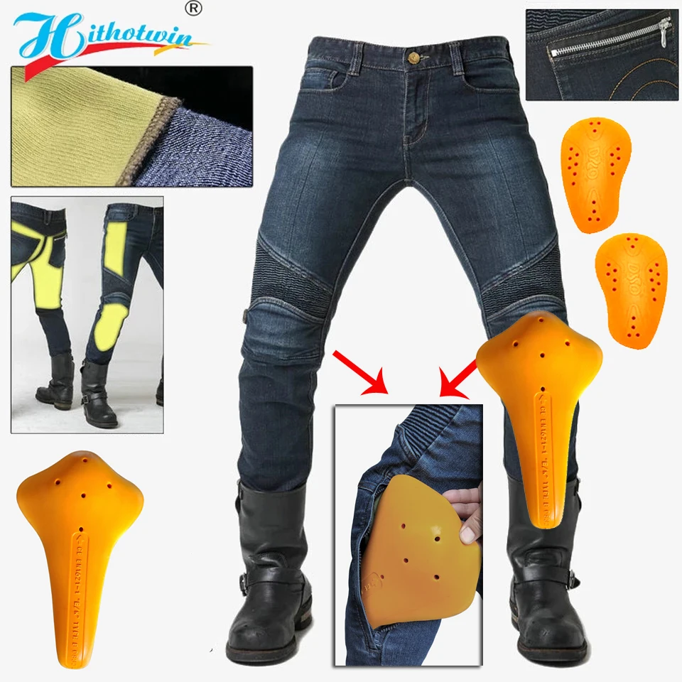 Мотобрюки мужские с защитой от падения и лета защита арамида огнеупорные