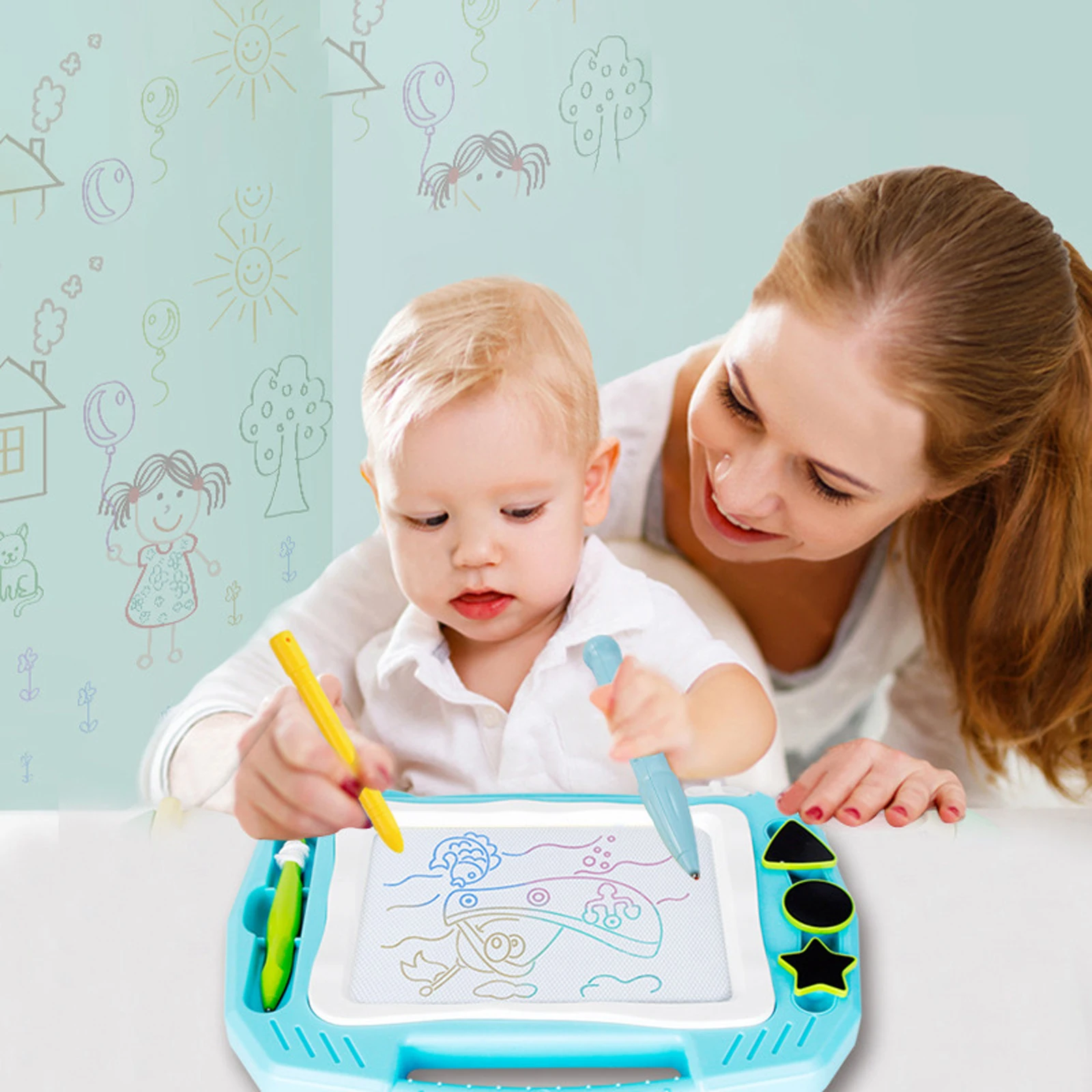 

Kids Magnetic Drawing Board Doodle DIY Craft Toys Kids Painting Magic Pad Toys Writing Graffiti Art Educational Drawing Toy Gift