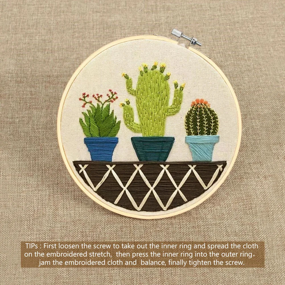 

Wooden Cross Stitch Machine Embroidery Hoop Ring Bamboo Sewing 4" 6" 7" 9" 10" Wooden Frame Hoop Ring Embroidery Cross Stitch