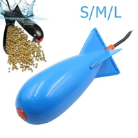 1pc sml carp fishing rocket feeder spod bomb float lure bait holder pellet rocket feeder fishing tackle tools