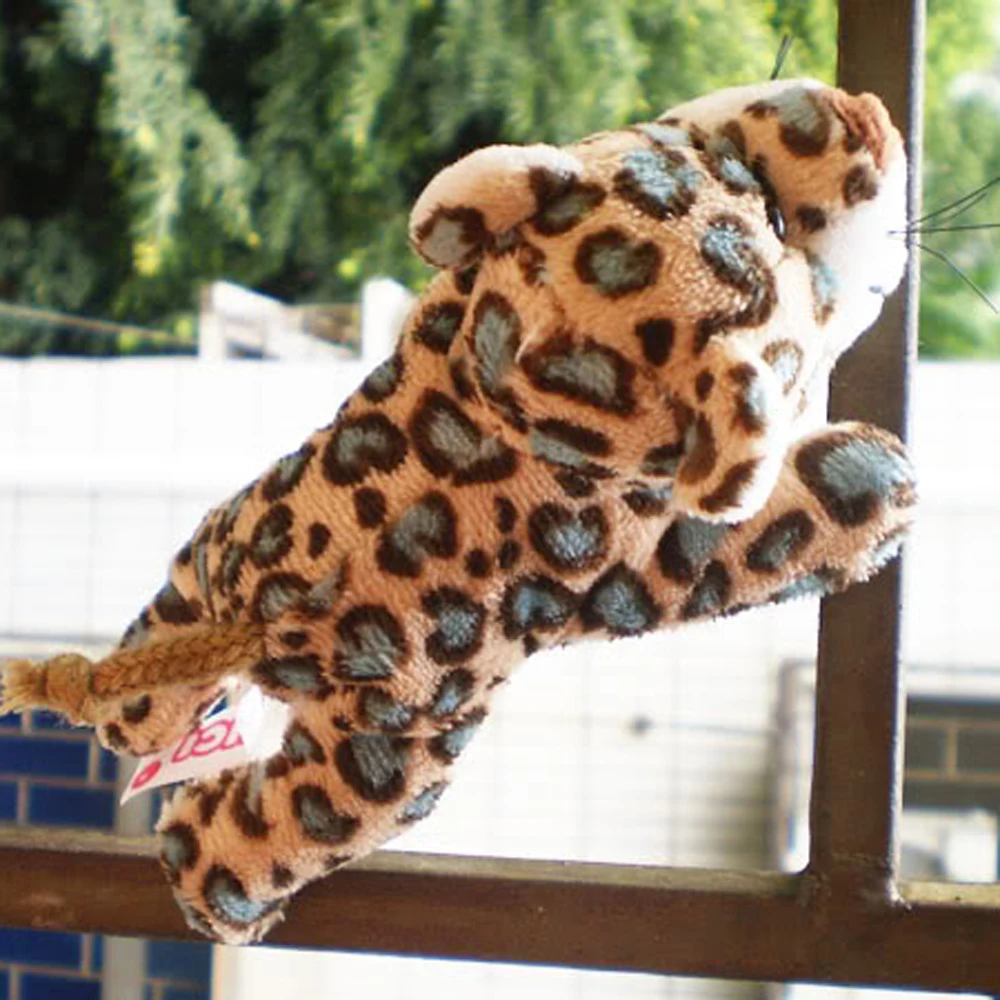 Классический Зеленый Леопард милые плюшевые игрушки на холодильник магнит