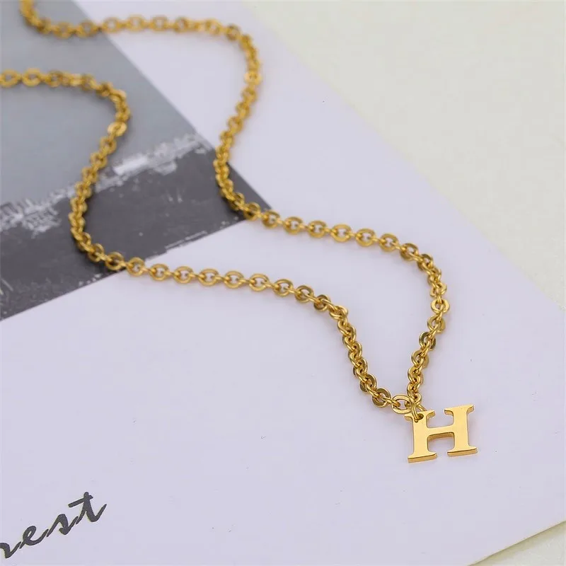 Персонализированное ожерелье с именем колье золотыми буквами на заказ ожерелья