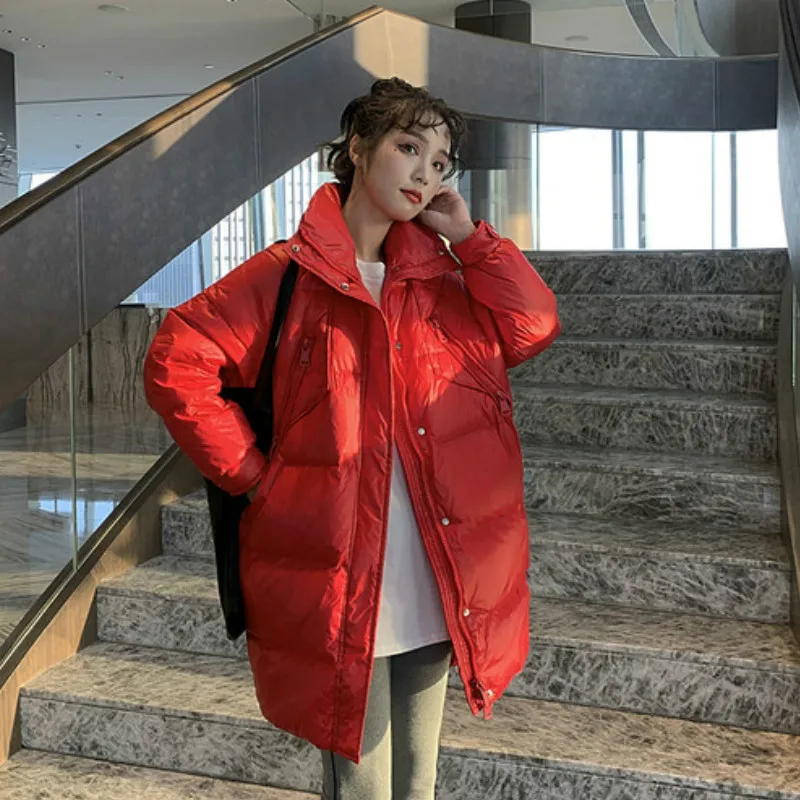

Fashion 2020 Women Warm Long Coat Coat Female Women's Winter Down Jacket Duck Down Jacket PP419