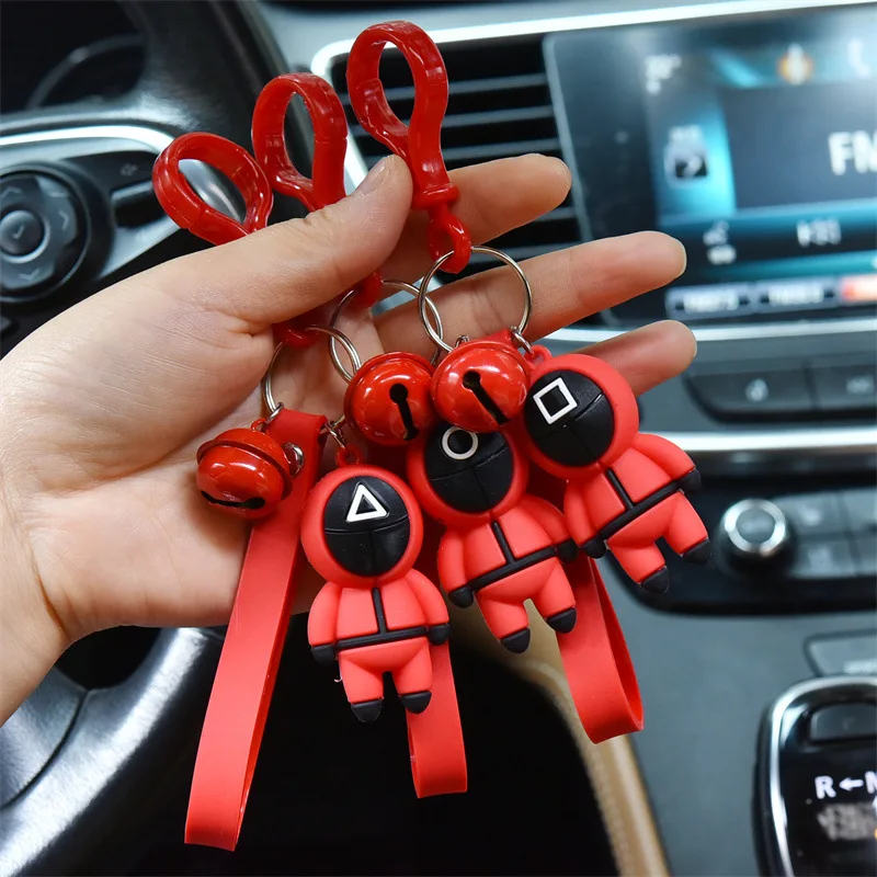 Брелок для ключей женщин и мужчин объемные игрушки-кальмары маска шармы