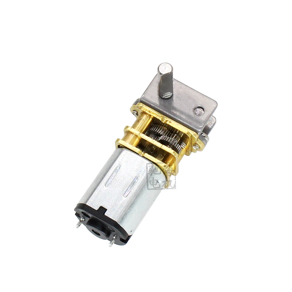 GW12N20 редуктор червячного редуктора, двигатель постоянного тока с самоблокировкой, постоянный ток 3 в, 6 в, 12 В, «сделай сам», умный