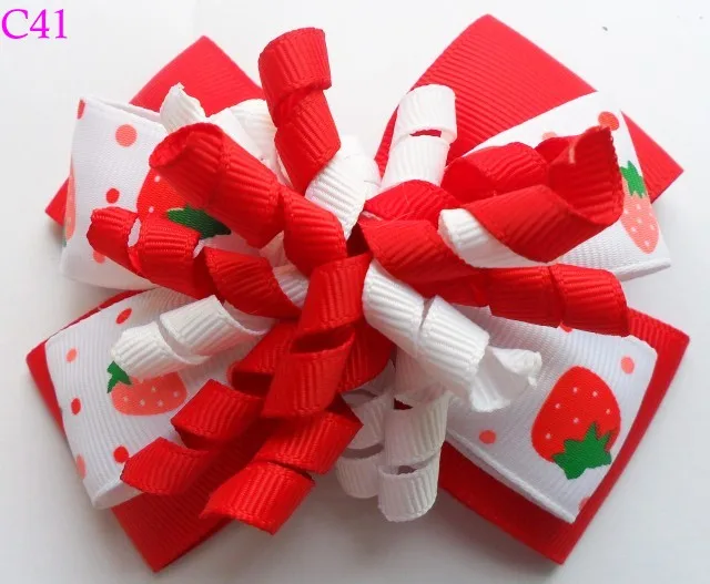 Бесплатная доставка набор из 12 штук рождественские банты для волос карамельный