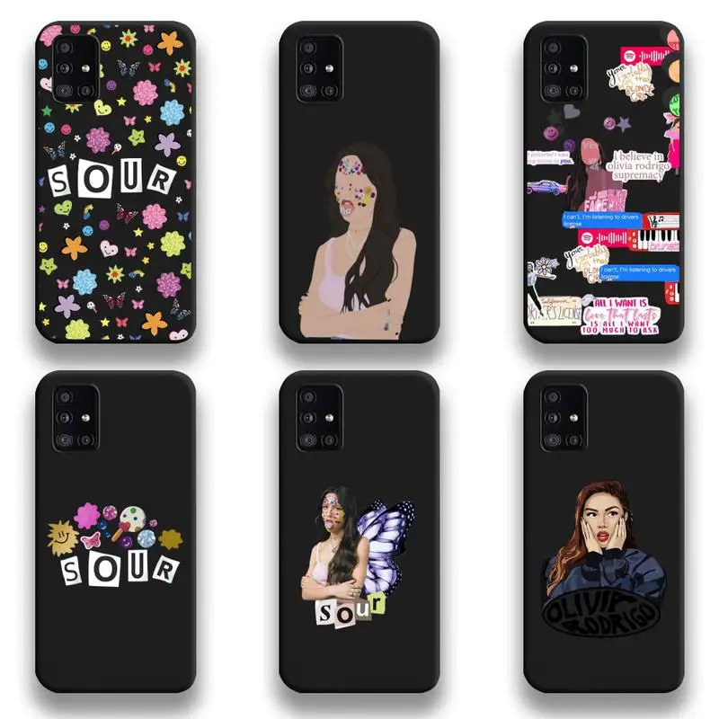 

Famous singer Olivia Rodrigo SOUR Phone Case For Samsung Galaxy A52 A21S A02S A12 A31 A81 A10 A20E A30 A40 A50 A70 A71 A51 5G