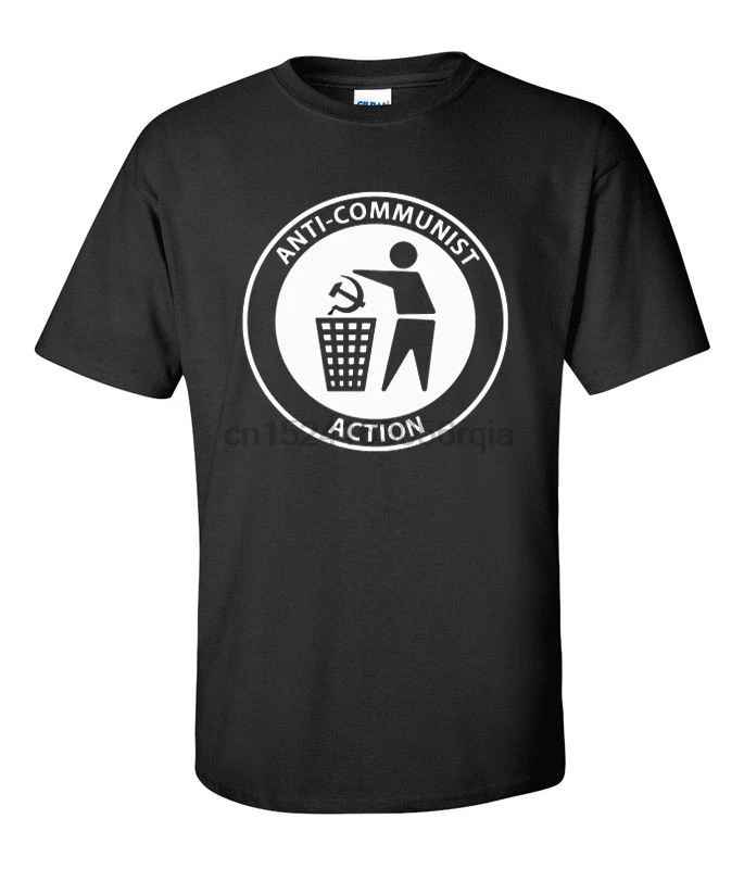 Футболка против коммунистических действий патриотическая skinhead Размеры s m l xl 2X 3X