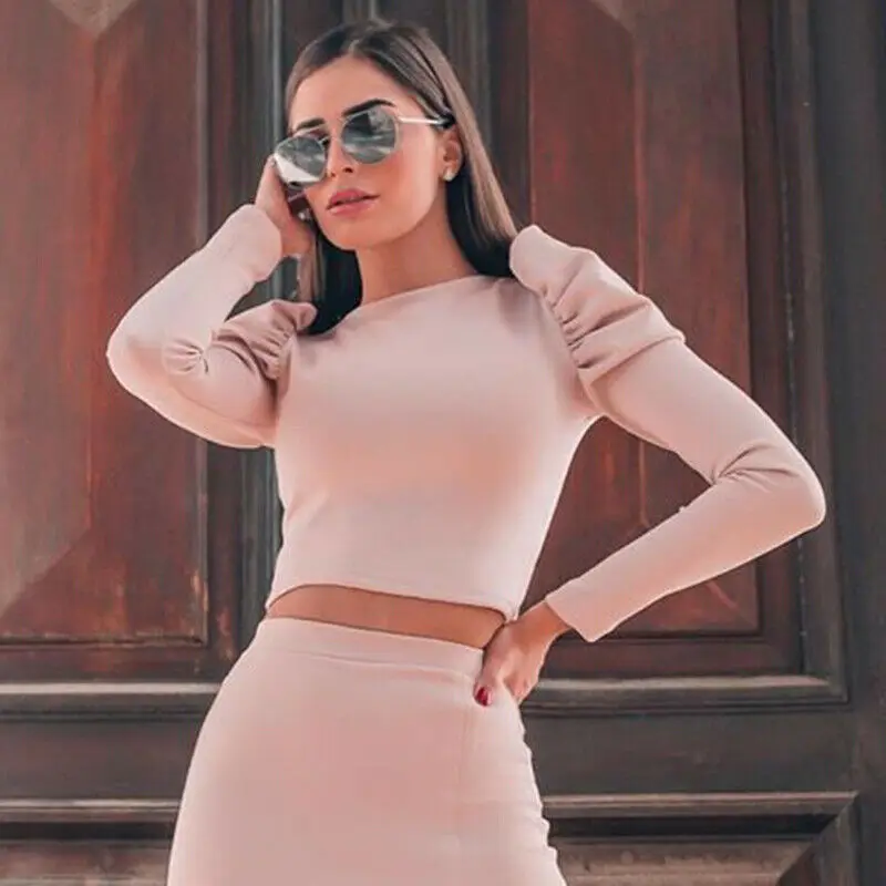 O Neck Women Blouse Shirts Puff Sleeve Summer Autumn Lady Shirt Top Female Office Chiffon Tops | Женская одежда