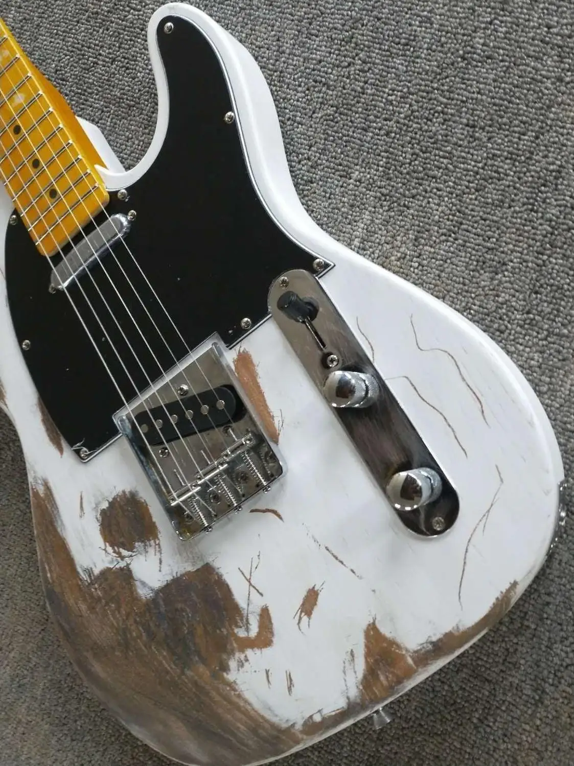 Заводская Будды (белый цвет telr электрогитара хром аппаратные средства гриф из