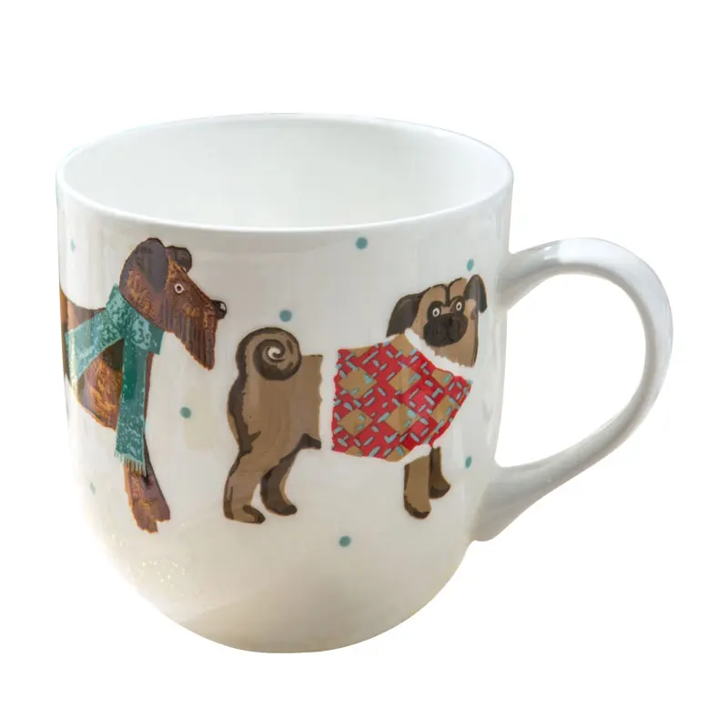 Керамическая кружка с ручками в европейском стиле изящным китайским изысканным