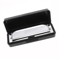 10 holes 12 tone silver harmonica diatonic blues harp mouth organ musical instrument stainless steel for beginner