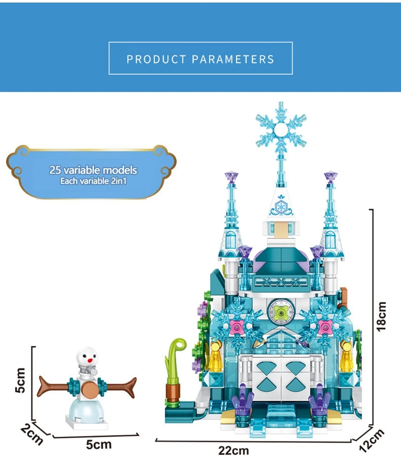 

Mailackers Friends For Girl Princess Castle Set Girls Ice House Queen Carriage Building Blocks Bricks Friends Toys For Children