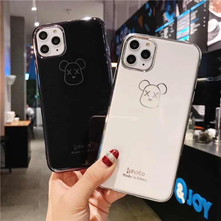 Чехол для iPhone X классный популярный брендовый Классический чехол с медведем пар 6