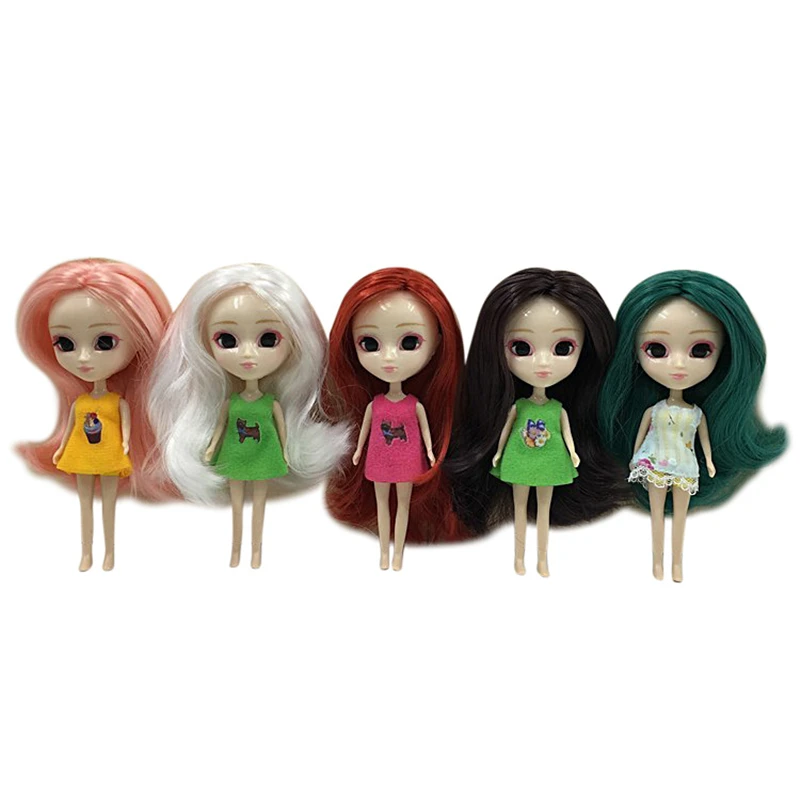 DBS мини кукла 10 см DIY Обнаженная милые длинные волосы kawaii игрушка|gift window|doll pencildoll