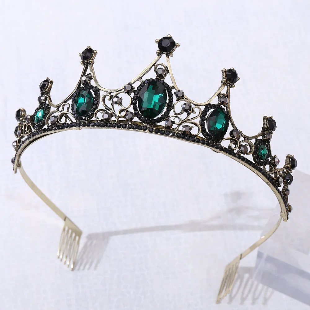 Женские Ювелирные украшения в стиле ретро элегантные свадебные тиары Стразы