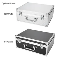 2 color medium aluminum tattoo kit carry case traveling convention tattoo machine storage box empty organizer container foam pad