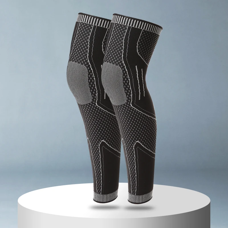 

Professional Meniscus Knee Pads Running Basketball Men's Long Badminton Mountaineering Lengthened Women's Warm Leg Pads 07JW181