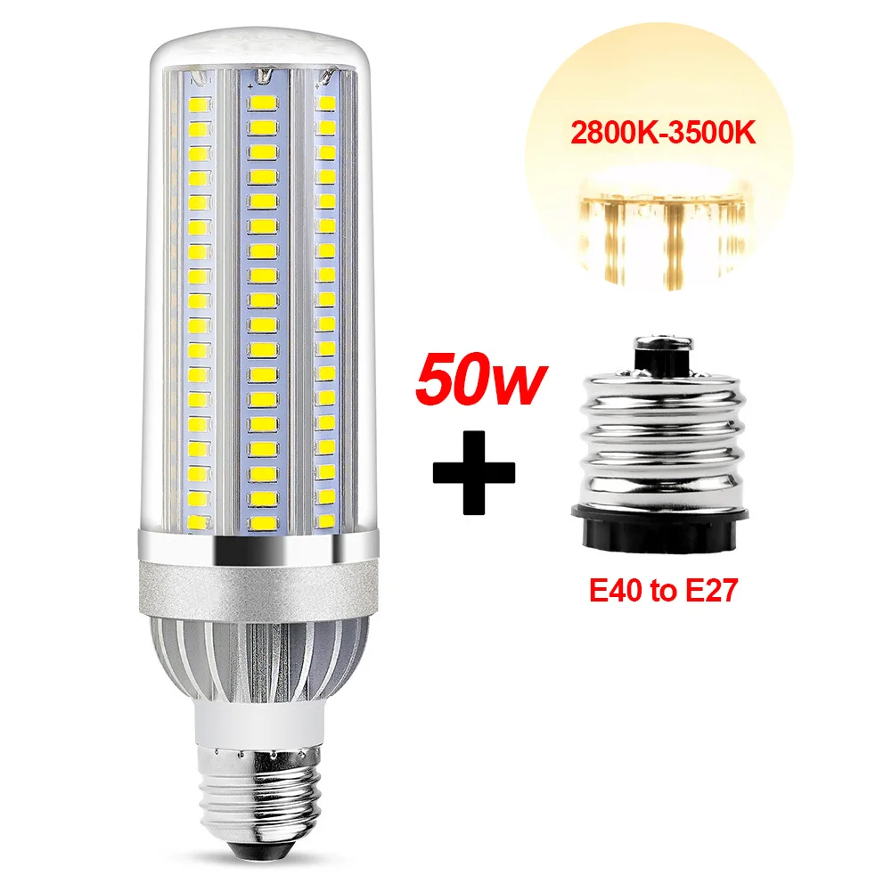 

High Power 360 Degree No Flicker Cooling Design Corn Lamp Bright Lightweight Saving Electricity Low Carbon Built-in Fan Aluminum