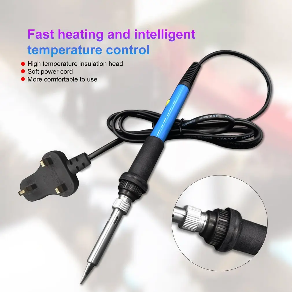 60 Вт Электрический паяльник с регулируемой температурой внутренний нагреватель