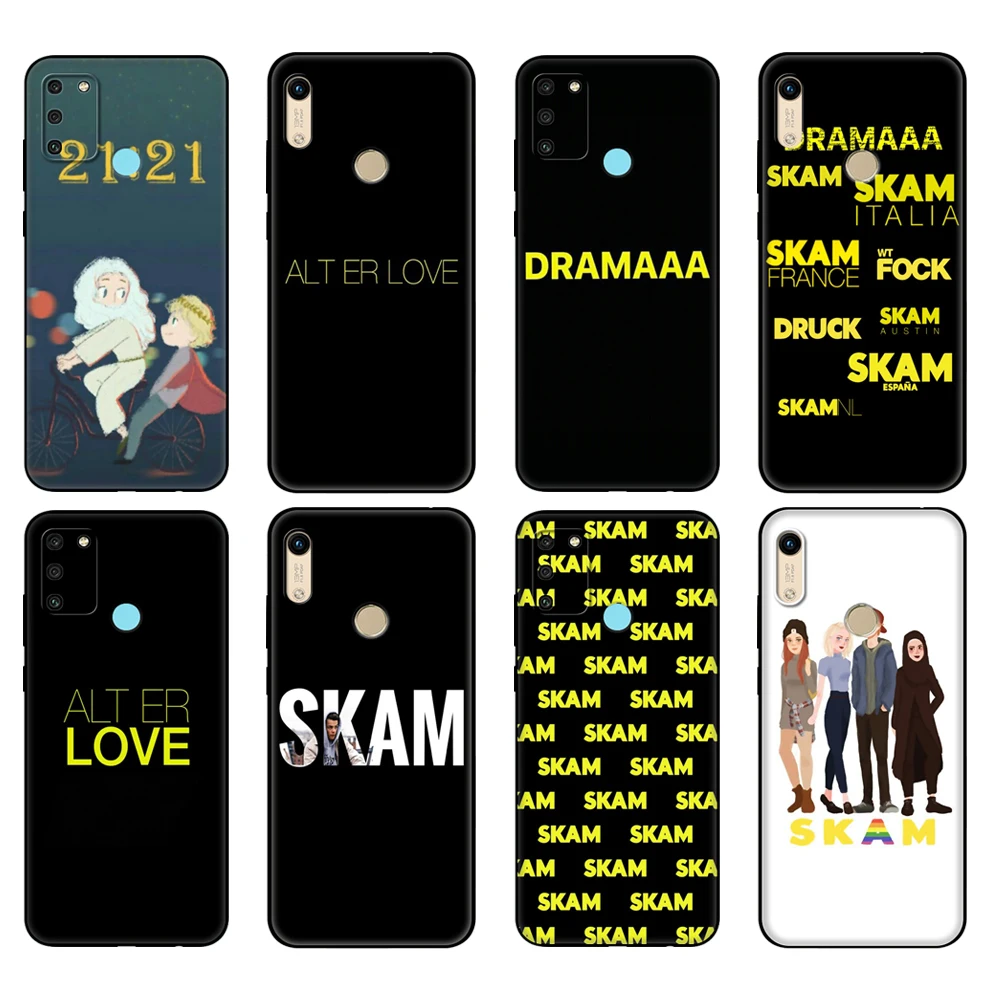 Black tpu Case For Honor 8a Prime 8s 9 10X Lite 9A 9C 9X Premium Pro 9S Cover skam | Mobile Phone Cases &amp Covers