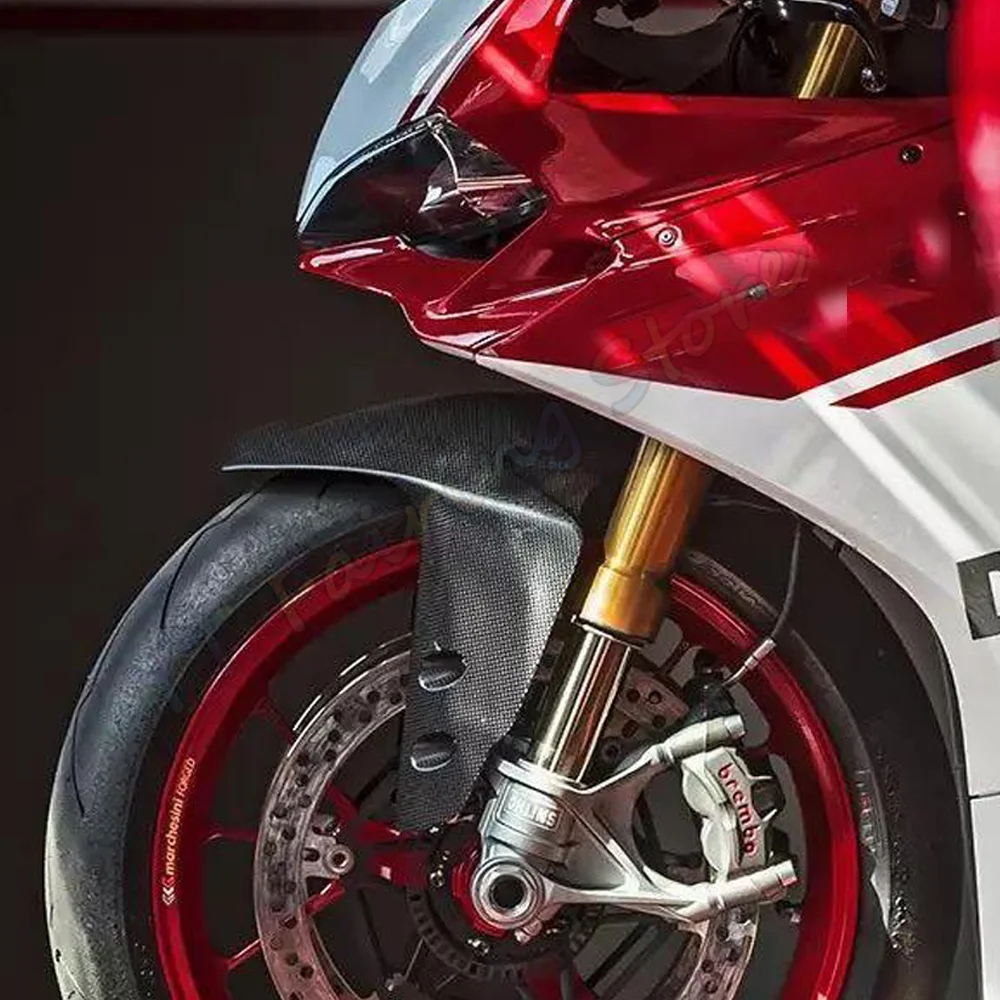 Передний крыло для мотоцикла Ducati Panigale ABS из карбонового волокна, запчасти 899 959 1199 1299 2012 2013 2014, черный, брызгозащитный.