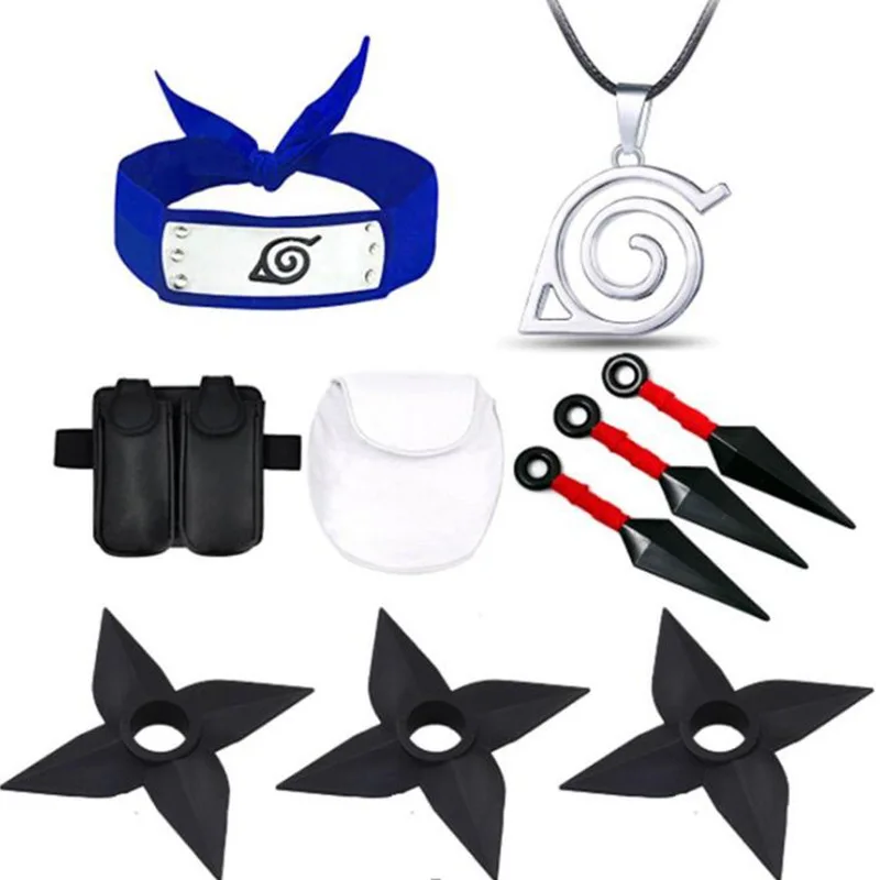 Ножи Shurikens в стиле аниме для косплея пластиковая головная повязка кольцо