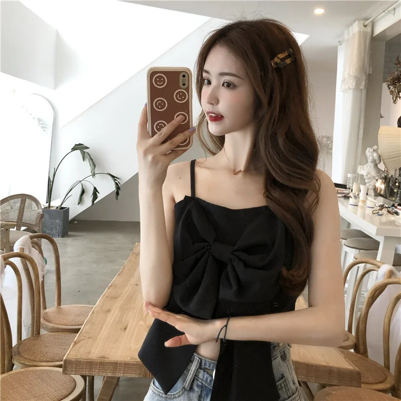 Облегающая верхняя одежда с бантом и дизайном|Майки| |