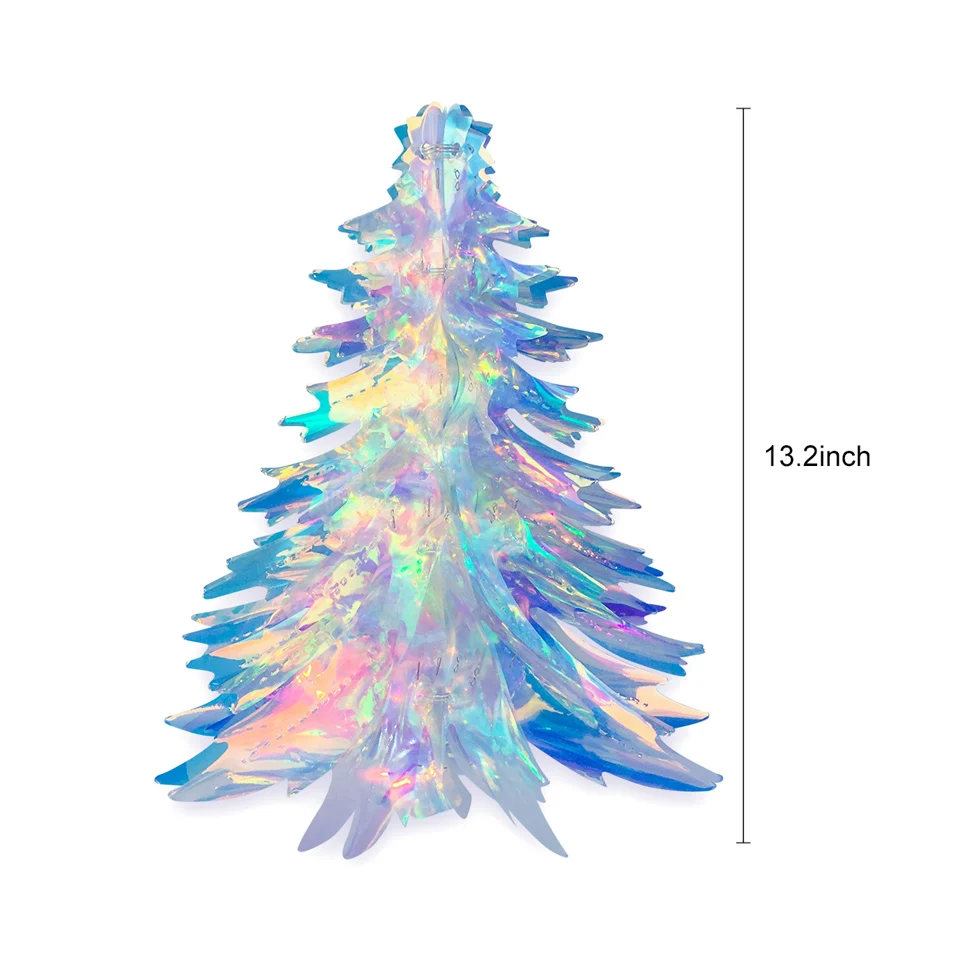 Радужная пленка сделай сам подвеска на рождественскую елку Переливающаяся