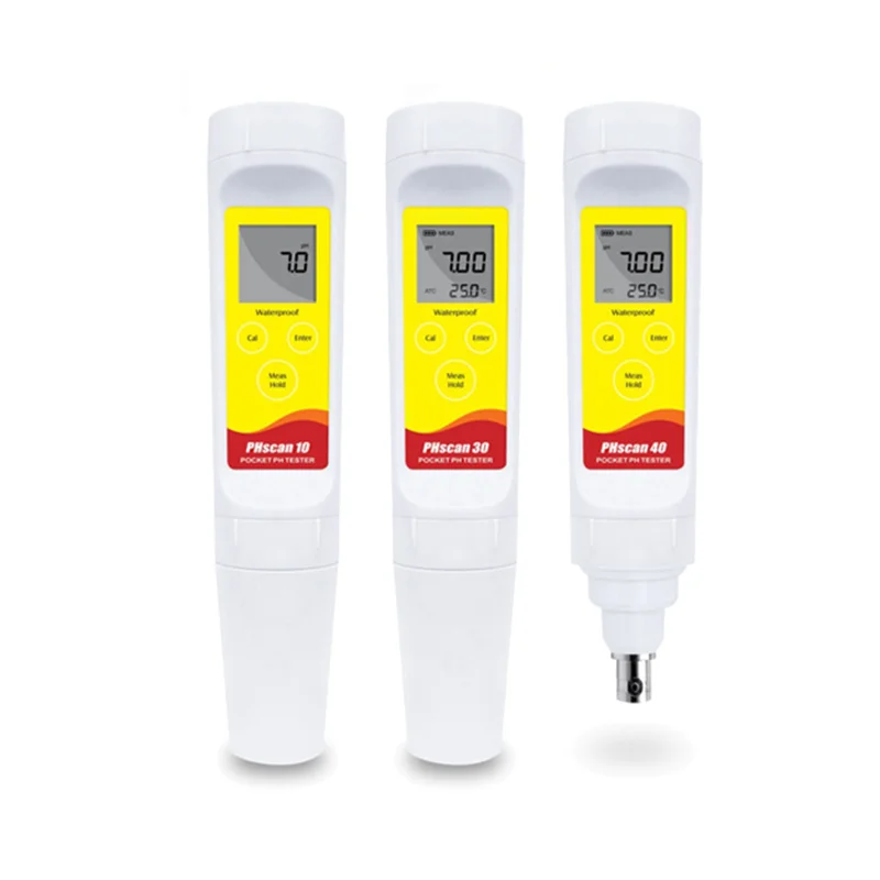 PHscan10S-E самый популярный карманный цифровой рН-метр портативный с ЖК-дисплеем для