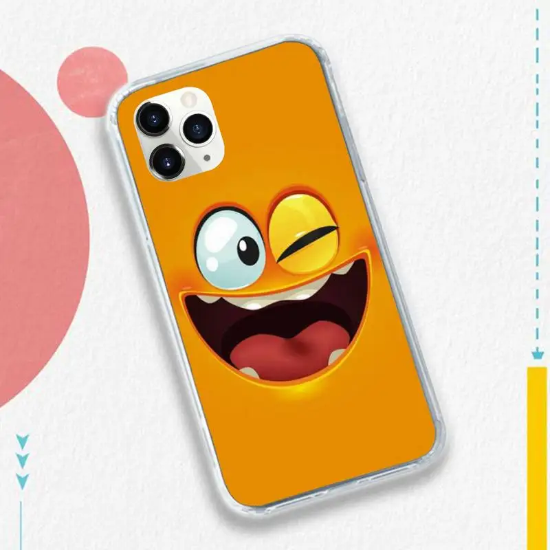 

3D funny face fashion pattern Phone Case for iPhone 11 12 pro XS MAX 8 7 6 6S Plus X 5S SE 2020 XR