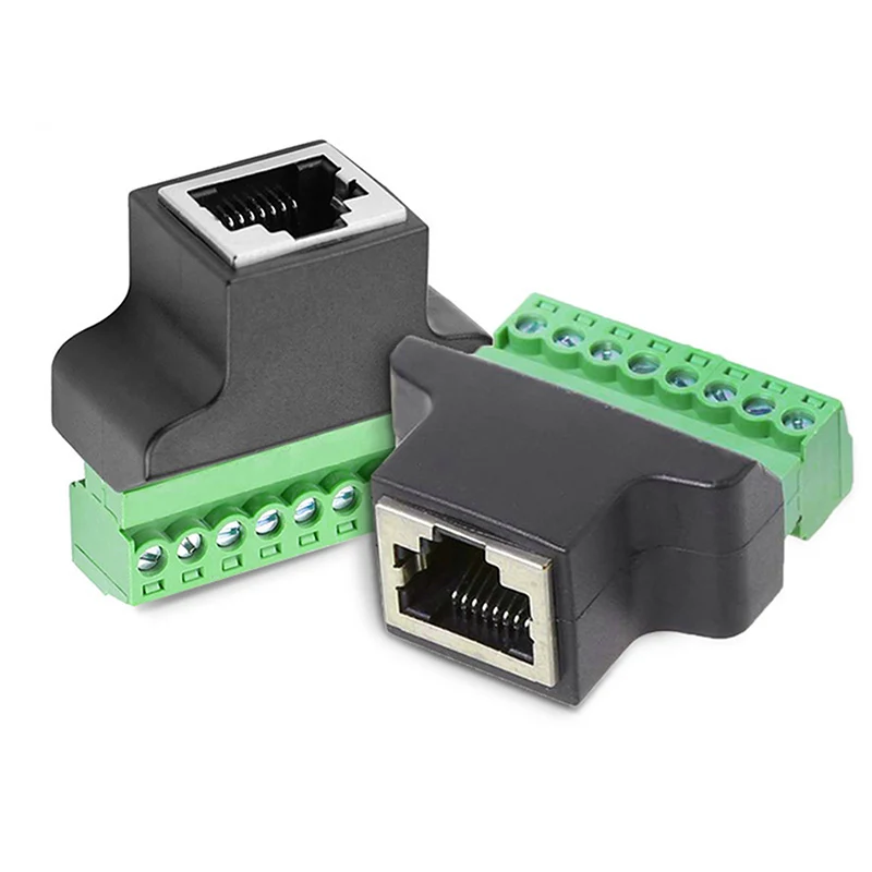 

1pcs High Quality RJ45 Female To 8 Pin Connector Accessories RJ45 To Screw Terminal Adaptor RJ45 Female To Screw Terminal