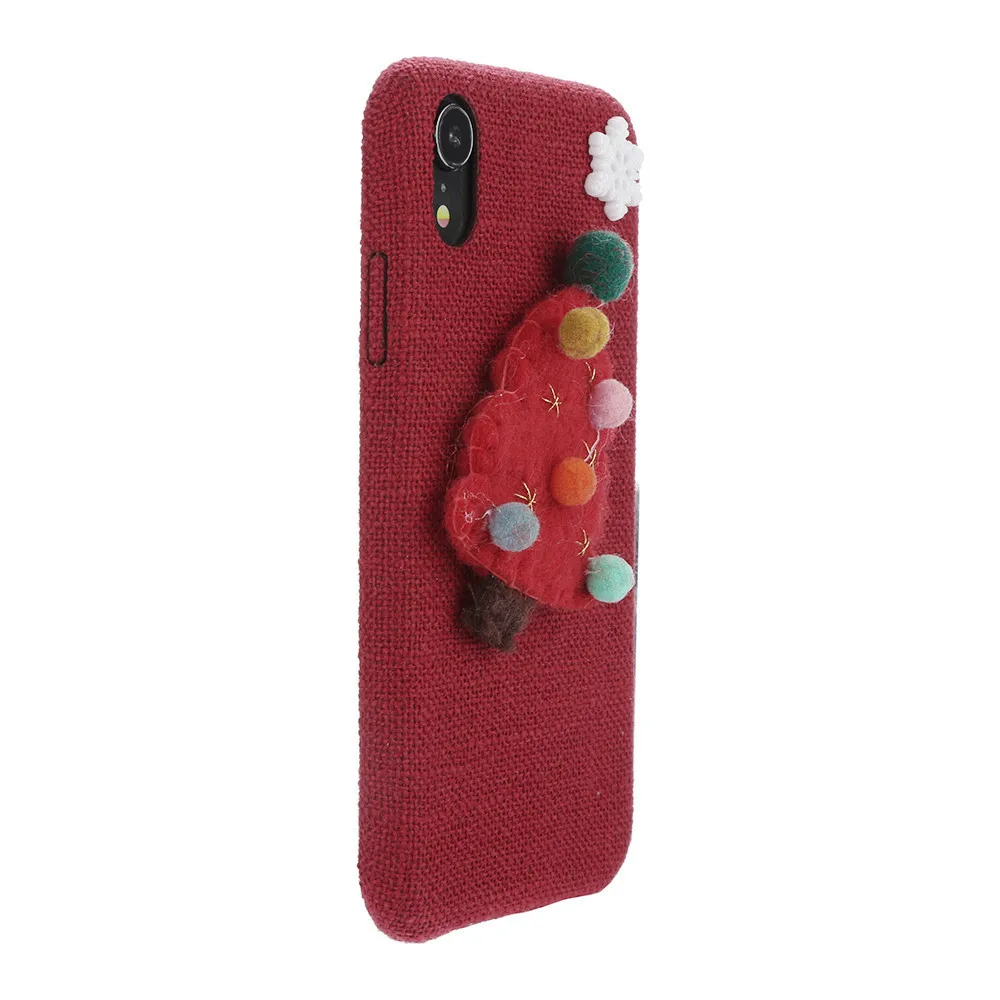 Чехол-бампер с рождественским оленем и елкой для Iphone XR 6 1 дюйма Милый Забавный