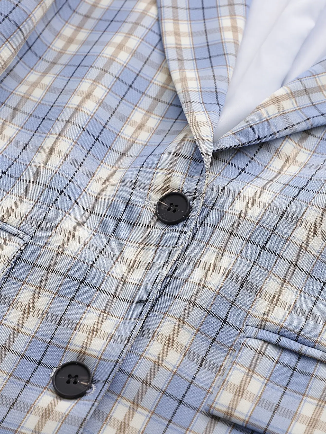 korean fashion lattice 2020 suit for womens blazer loose single breated coat ladies formal plaid blazers summer suits | Женская одежда