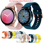 Ремешок силиконовый для смарт-часов Samsung Galaxy Watch Active 2, 40, 44, 3, 41 мм
