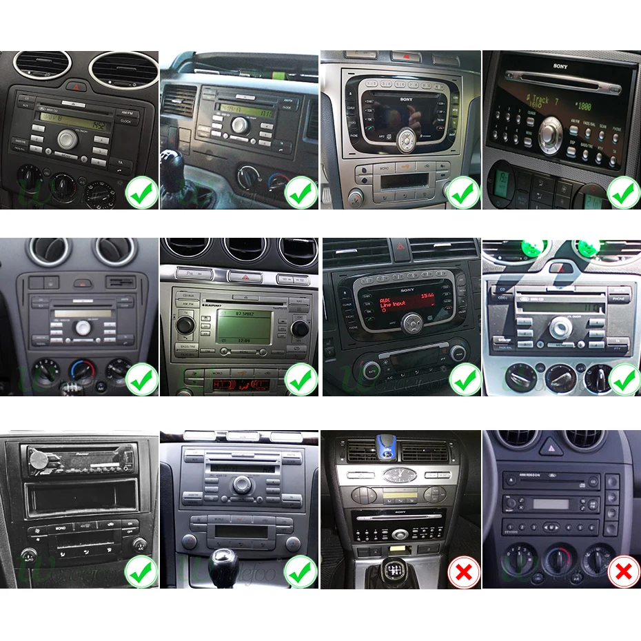 4 г 64 г 8 ядерный автомобильный DVD мультимедийный плеер Android 9 2 DIN gps Авторадио для Ford/Mondeo/Focus/Transit/C-MAX/S-MAX/Fiesta wifi DSP