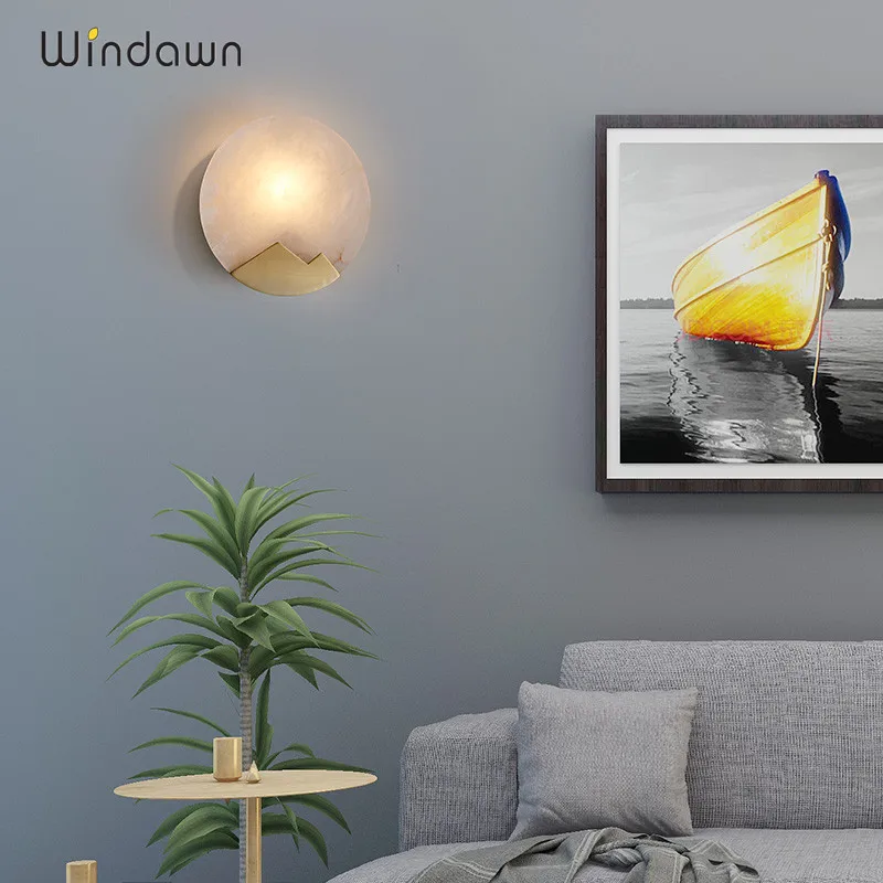 Windawn скандинавские Современные Настенные светильники классические латунные и