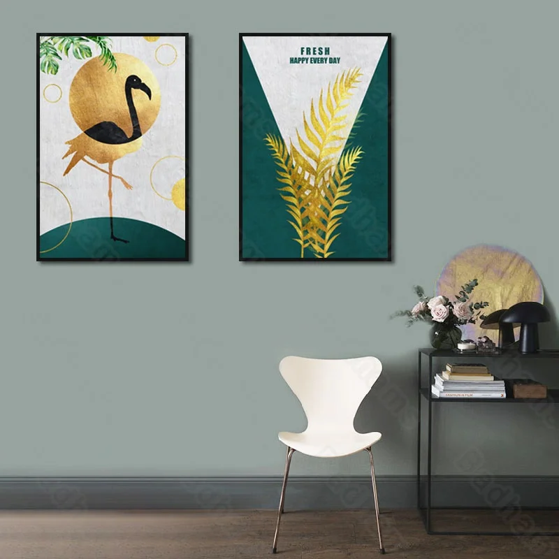 

Nordic Decoration Home Geometric Abstract Living Room Decoration Painting Light Luxury Sofa Background Wall Painting Simple