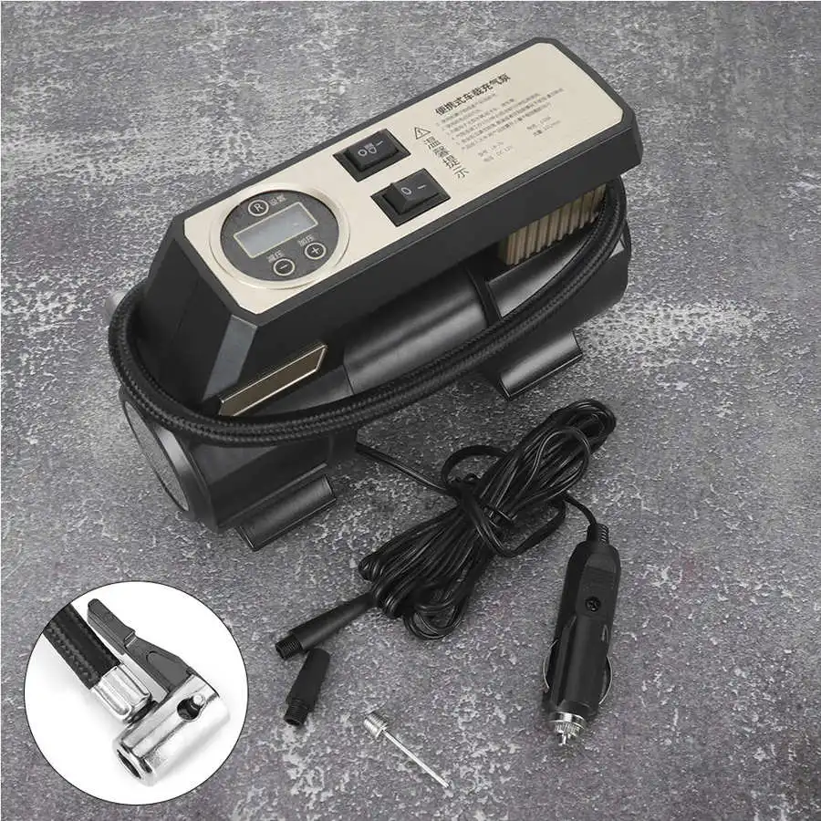 Цифровой Воздушный насос 12V портативный автомобильный надувной