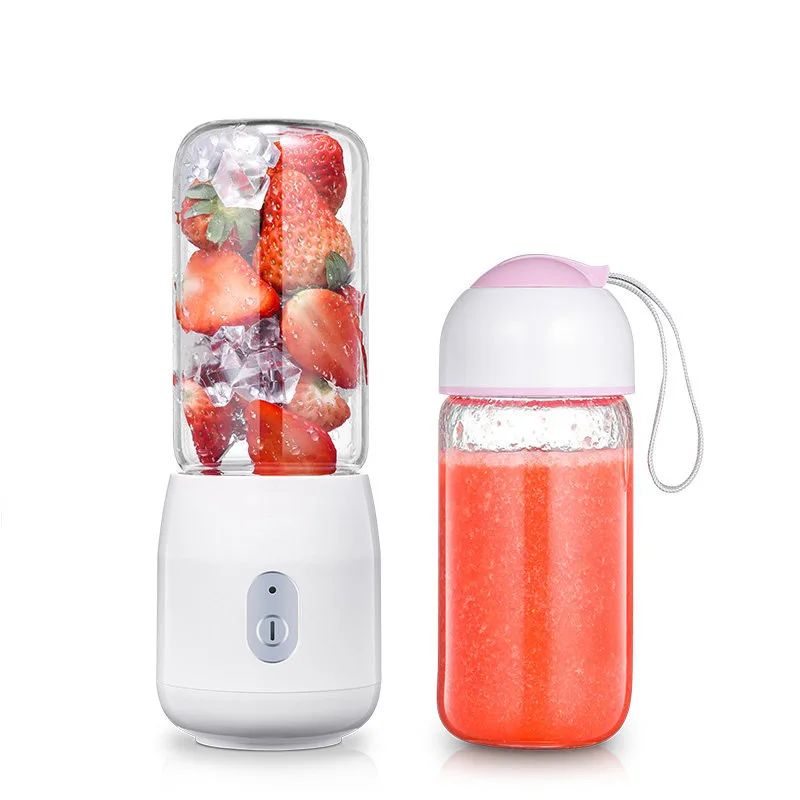 

Household 6 Leaf Knife Juicer Machine Mini Portable Gaopeng Silicon Glass Body Blender Rechargeable Stainless Steel Juicing Cup
