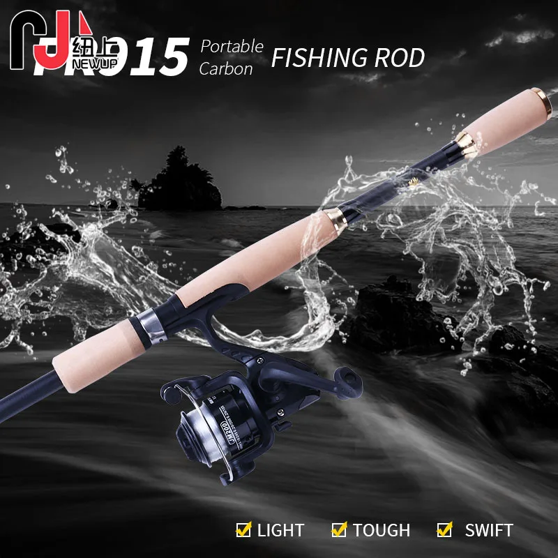 

NEW UP 1PCS 1.8-2.7m Carbon Fiber fishing rod Super short pocket Portable pole telescopic fishing rod