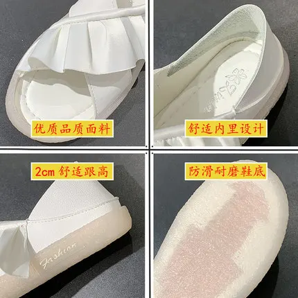 

Sandals women's shoes 2021 summer new fairy style wild fashion large size soft bottom flat sandals