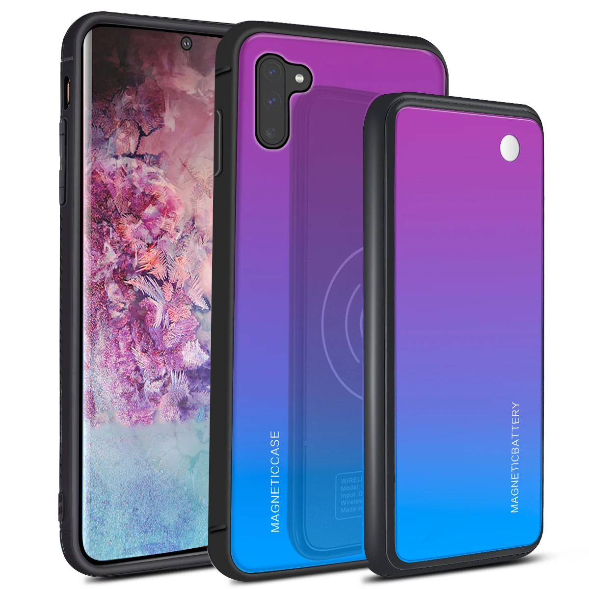 Galaxy Note 10 Для samsung Galaxy S10/S9/S10e/S10/Note 10/S8 S9 S10 Note 10 Plus чехол с 5000 мАч беспроводным зарядным устройством - Цвет: Galaxy Note 10