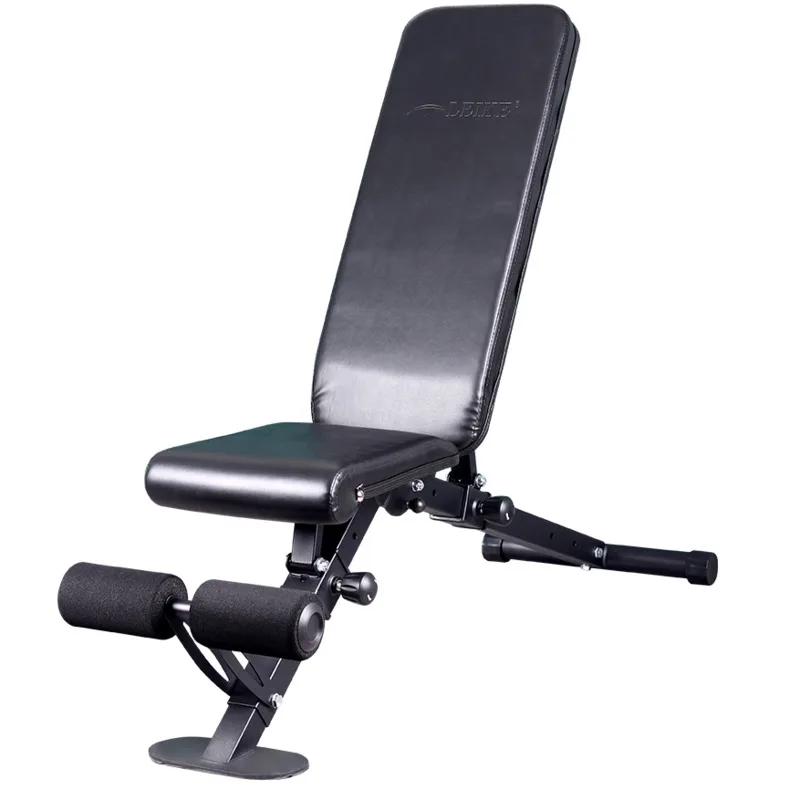 

Thickened pipe dumbbell bench household foldable indoor sit-up fitness equipment