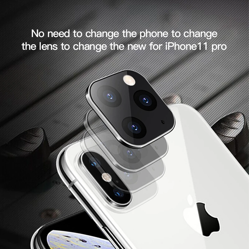 ! ACCEZZ камера металлический объектив протектор для iPhone X XR XS Max задняя пленка