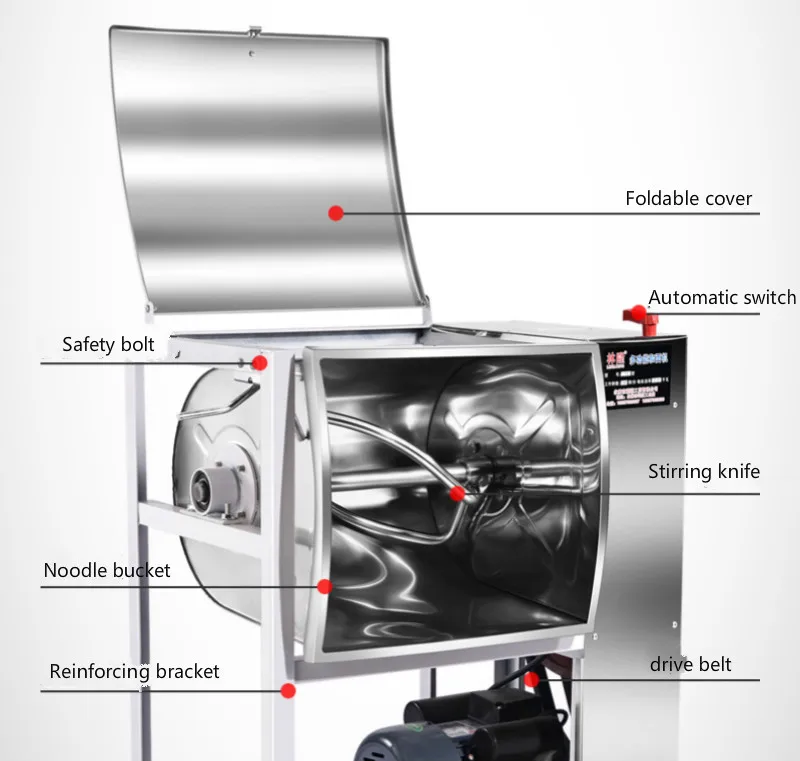 2020 Новый автоматический миксер для теста 5 кг емкость Делюкс коммерческая версия